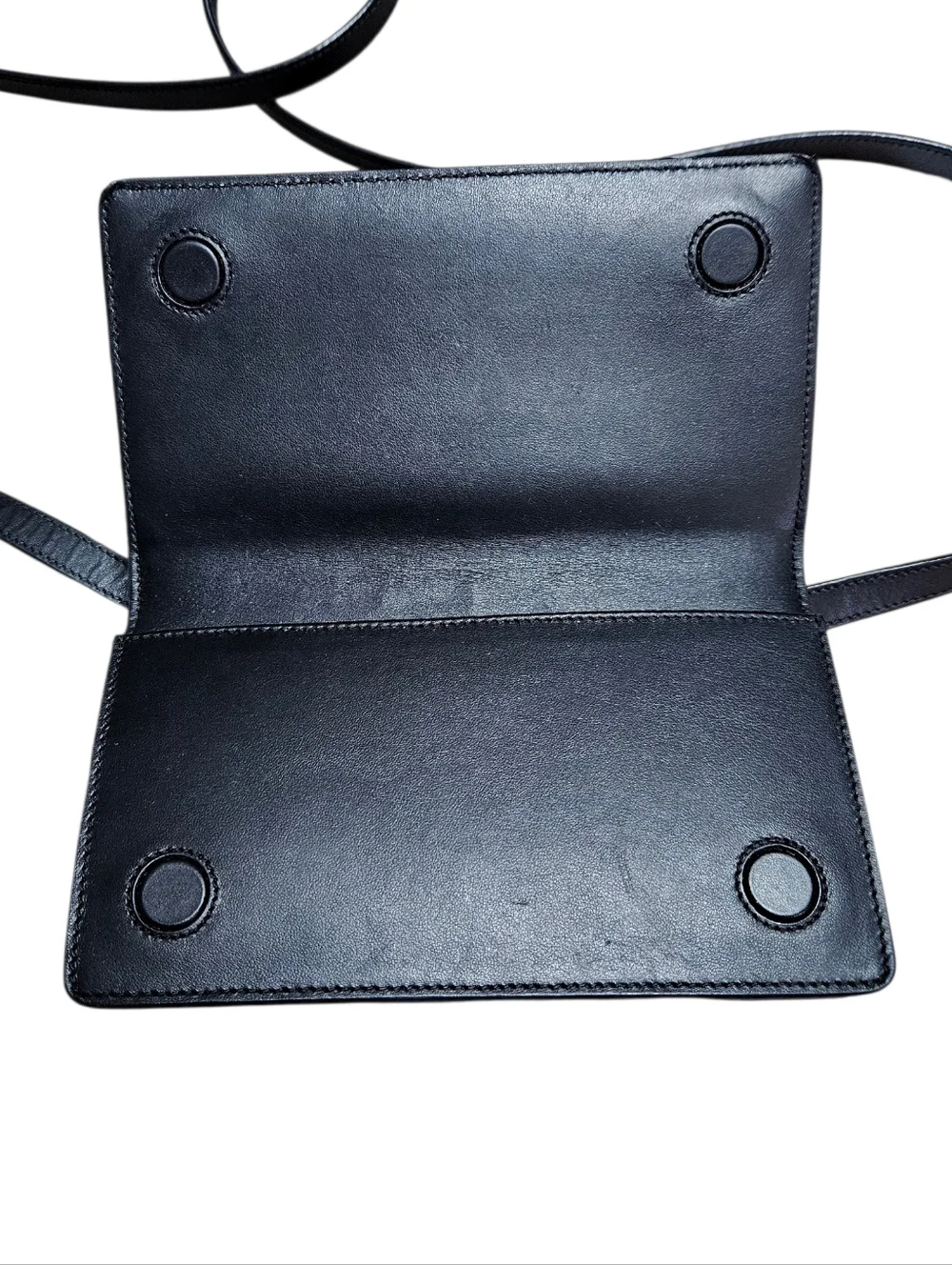 Dolce & Gabbana | DG Logo Leather Accordion Crossbody | Black - Picture 10 of 16